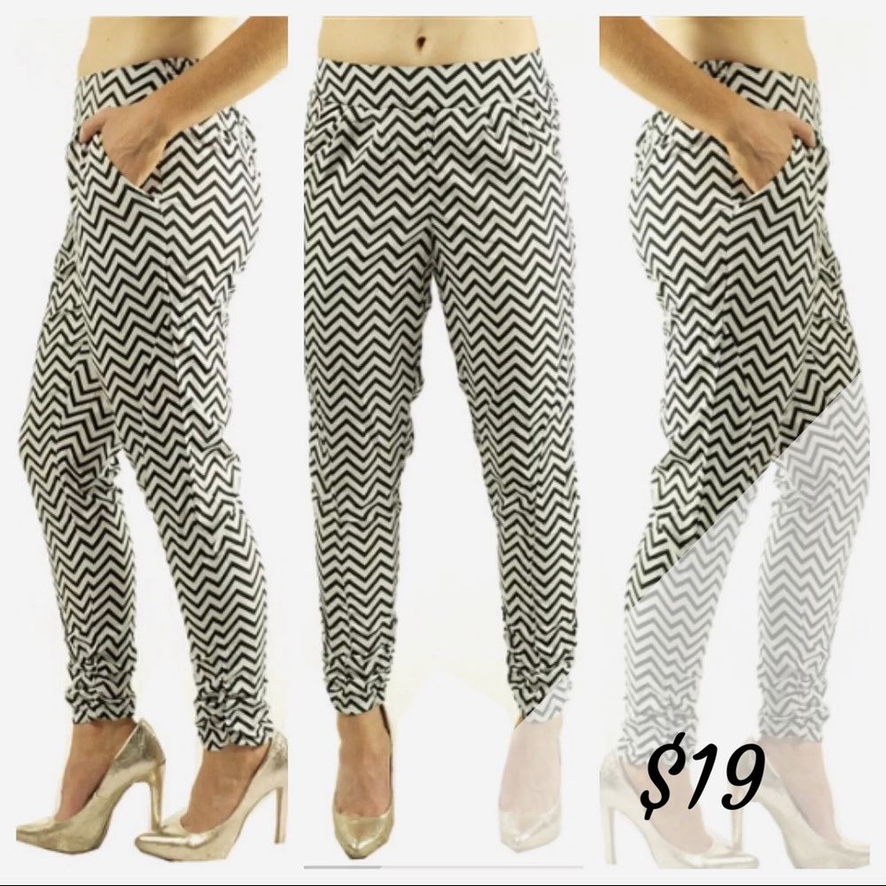 Chevron Trouser Pants